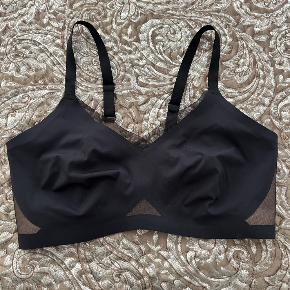 Honeylove Crossover Wire-Free Bra 3X Black